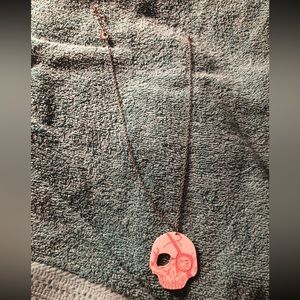 Pink Skull Necklace